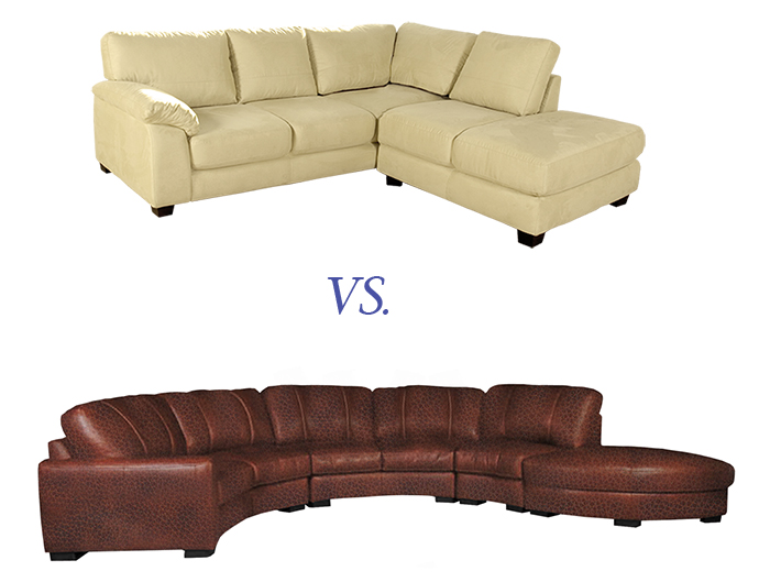 Contempo Sofa products are upholstered in either leather or microfiber.  How will you know which is right for you?